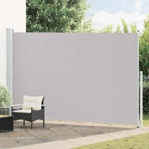 Patio Retractable Side Awning 220x500cm Grey
