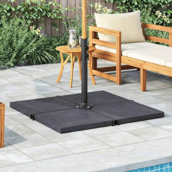 Umbrella Weight Plate Black Granite Square 25 kg