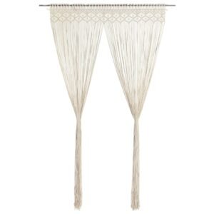 Macrame Curtain 140x240 cm Cotton