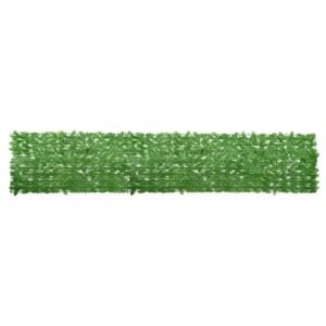 Balcony Screen with Green Leaves 400x75cm