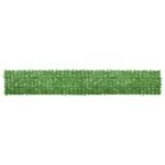 Balcony Screen with Green Leaves 500x75 cm