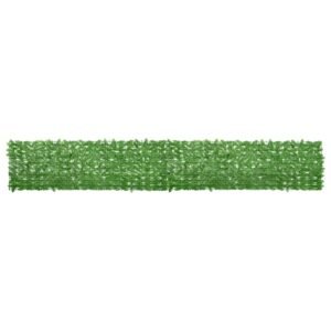 Balcony Screen with Green Leaves 500x75 cm