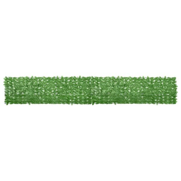 Balcony Screen with Green Leaves 500x75 cm