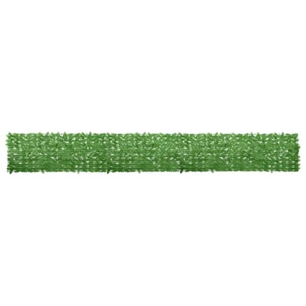 Balcony Screen with Green Leaves 600x75 cm
