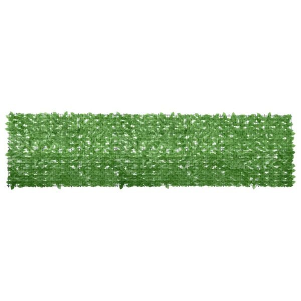 Balcony Screen with Green Leaves 400x100 cm