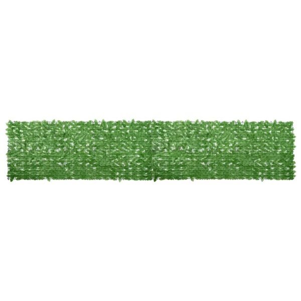 Balcony Screen with Green Leaves 500x100 cm
