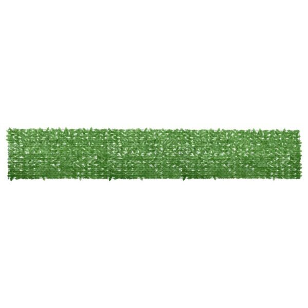 Balcony Screen with Green Leaves 600x100 cm