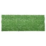 Balcony Screen with Green Leaves 400x150 cm