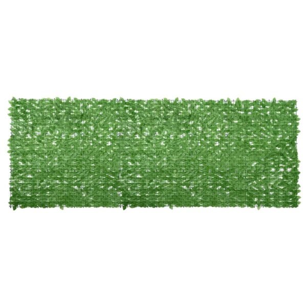 Balcony Screen with Green Leaves 400x150 cm