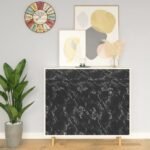 Self-adhesive Furniture Film Black Stone 500x90 cm PVC