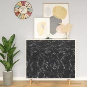 Self-adhesive Furniture Film Black Stone 500x90 cm PVC