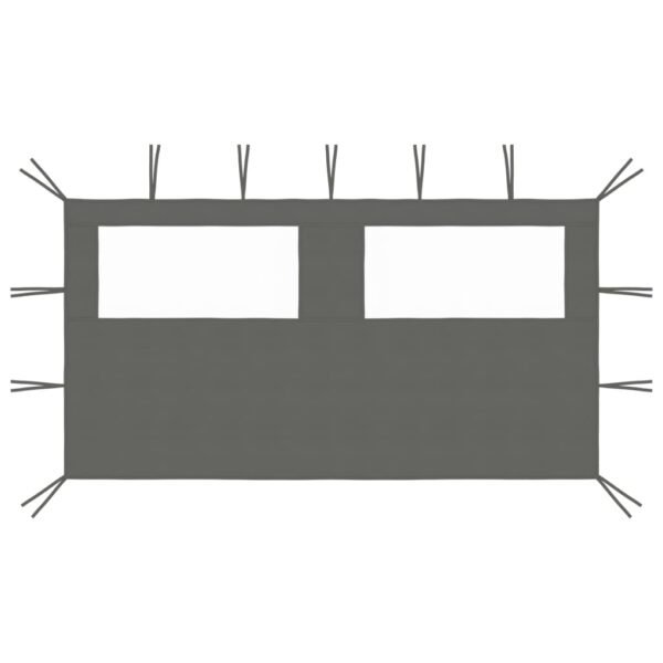 Gazebo Sidewall with Windows 4x2 m Anthracite
