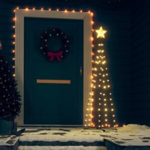 Christmas Cone Tree 70 Warm White LEDs Decoration 50x120 cm
