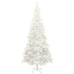 Artificial Pre-lit Christmas Tree L 240 cm White