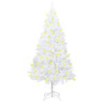Artificial Pre-lit Christmas Tree with Thick Branches White 180 cm