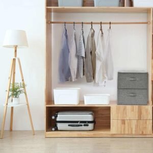 Storage Boxes 2 pcs Fabric 43x34x23 cm Grey