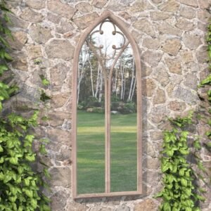 Garden Mirror Sand 100x45 cm Iron for Outdoor Use