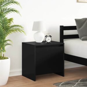 Bedside Cabinets 2 pcs Black 45x34x44.5 cm Engineered Wood
