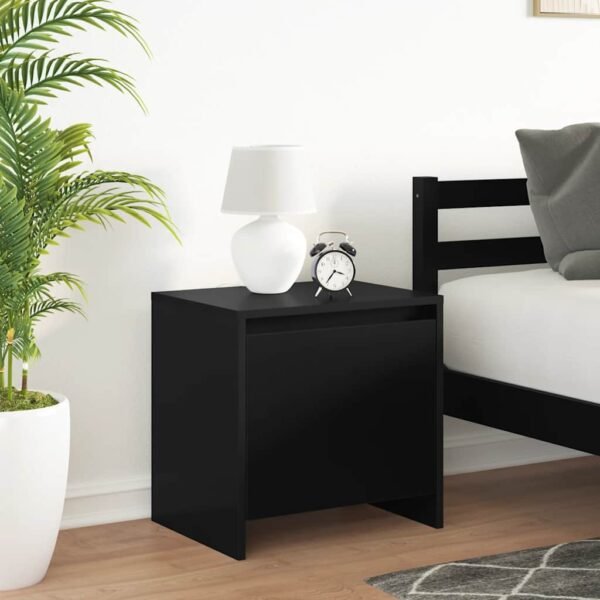 Bedside Cabinets 2 pcs Black 45x34x44.5 cm Engineered Wood
