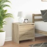Bedside Cabinet Sonoma Oak 45x34x44.5 cm Engineered Wood