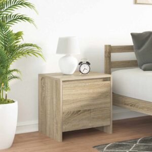 Bedside Cabinet Sonoma Oak 45x34x44.5 cm Engineered Wood