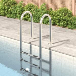 Pool Ladder 54x38x158 cm 304 Stainless Steel