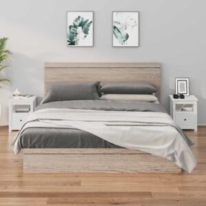 Bedside Cabinets 2 pcs White 40x35x49 cm Solid Wood Pine