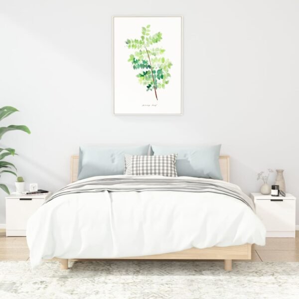 Bedside Cabinets 2 pcs High Gloss White 40x39x40 cm