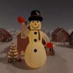 Christmas Inflatable Snowman with LEDs 1000 cm