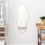Wall Mirror Gold 90x40 cm