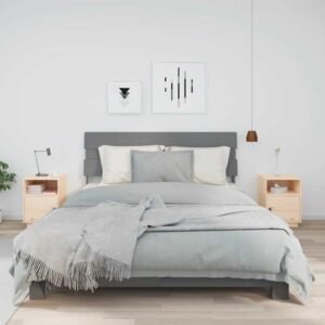 Bedside Cabinets 2 pcs 40x34x55 cm Solid Wood Pine