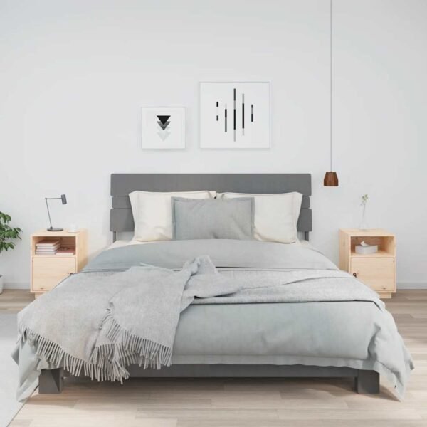 Bedside Cabinets 2 pcs 40x34x55 cm Solid Wood Pine