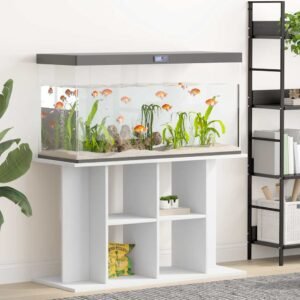 Aquarium Stand White 100x40x60 cm Engineered Wood