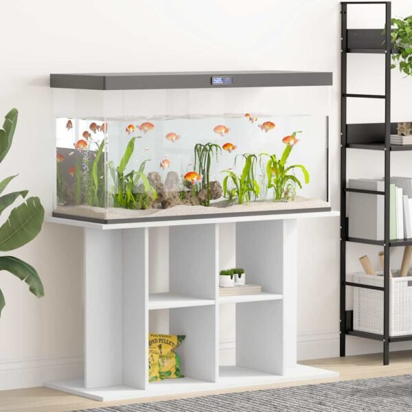 Aquarium Stand White 100x40x60 cm Engineered Wood