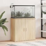 Aquarium Stand Sonoma Oak 81x36x73 cm Engineered Wood
