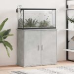 Aquarium Stand Concrete Grey 81x36x73 cm Engineered Wood