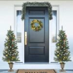 4 Piece Christmas Door Decoration Set PVC