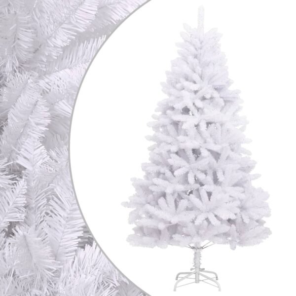 Artificial Hinged Christmas Tree with Stand White 180 cm