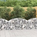 Arched Gabion Basket 150x50x60/80 cm Galvanised Iron