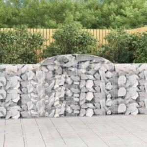 Arched Gabion Basket 300x30x100/120 cm Galvanised Iron