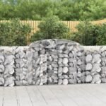 Arched Gabion Basket 300x50x100/120 cm Galvanised Iron