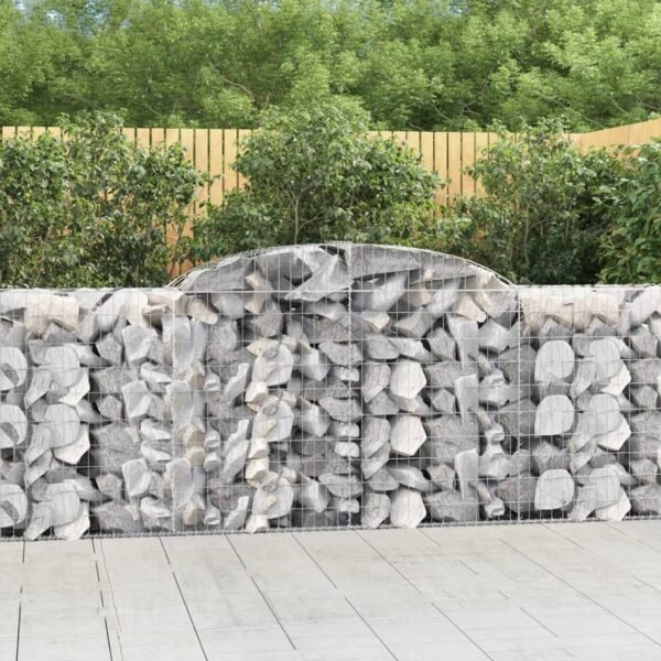 Arched Gabion Basket 300x50x100/120 cm Galvanised Iron