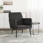 Armchair Black 61x78x80 cm Faux Leather