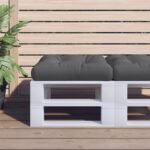 Pallet Cushion Anthracite 50x50x12 cm Fabric