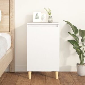 Bedside Cabinet White 40x35x70 cm Engineered Wood
