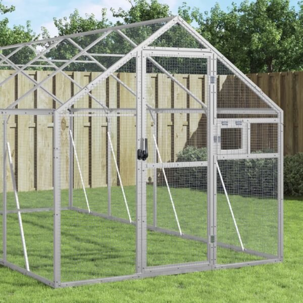 Aviary Silver 1.79x6x1.85 m Aluminium