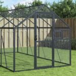 Aviary Anthracite 1.79x4x1.85 m Aluminium