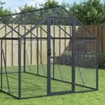Aviary Anthracite 1.79x10x1.85 m Aluminium