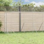 Outdoor Dog Kennel Silver 2x6x2 m Galvanised Steel