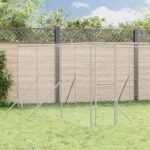 Outdoor Dog Kennel Silver 6x6x2 m Galvanised Steel